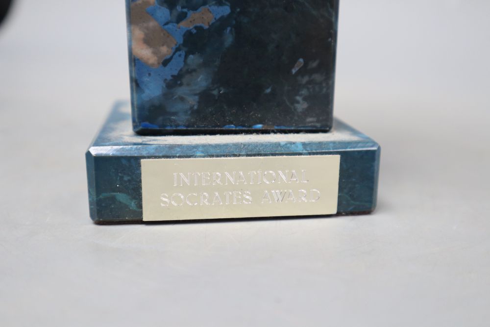 An International Socrates Award, height 29cm